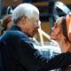 Nelson Mandela And Beyonce Knowles appear at The Nelson Mandela Foundation’s 46664 ‘ Give 1 Minute To Aids’ Concert In Cape Town, South Africa, November 29, 2003.